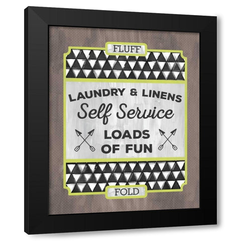 Laundry Linens Black Modern Wood Framed Art Print by Sta Teresa, Ashley