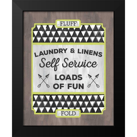 Laundry Linens Black Modern Wood Framed Art Print by Sta Teresa, Ashley