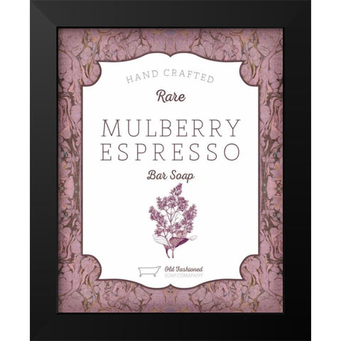 Mulberry Soap Black Modern Wood Framed Art Print by Sta Teresa, Ashley