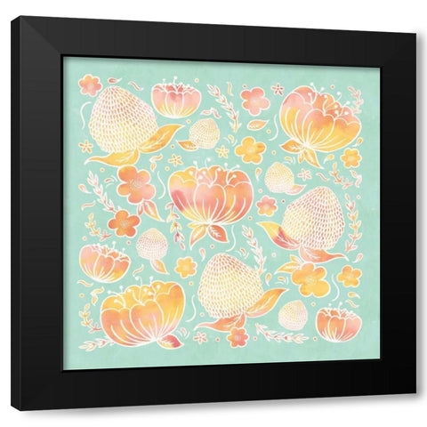 Pikes Flowers I Black Modern Wood Framed Art Print by Sta Teresa, Ashley