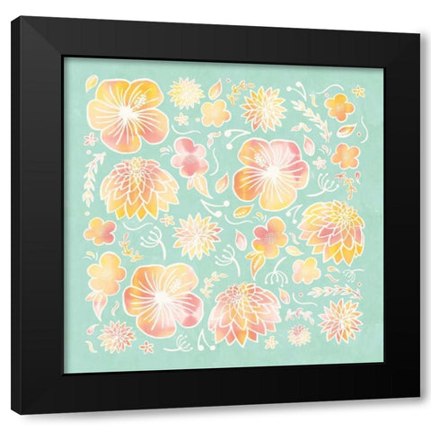 Pikes Flowers II Black Modern Wood Framed Art Print with Double Matting by Sta Teresa, Ashley