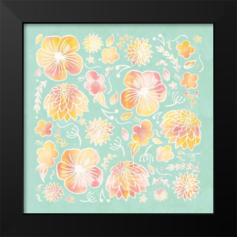 Pikes Flowers II Black Modern Wood Framed Art Print by Sta Teresa, Ashley