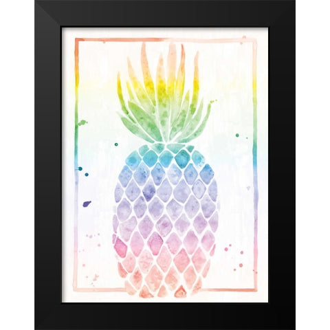 Pineapple Sunrise Black Modern Wood Framed Art Print by Sta Teresa, Ashley