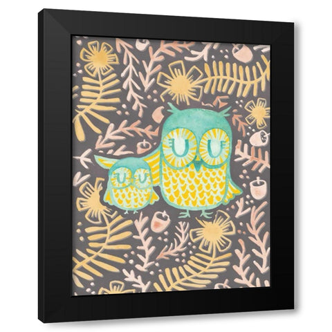 Owlette Black Modern Wood Framed Art Print by Sta Teresa, Ashley