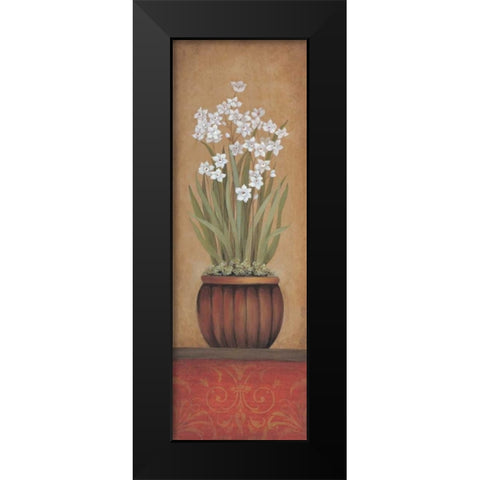 Paperwhites I Black Modern Wood Framed Art Print by 3 Bamboo Studio
