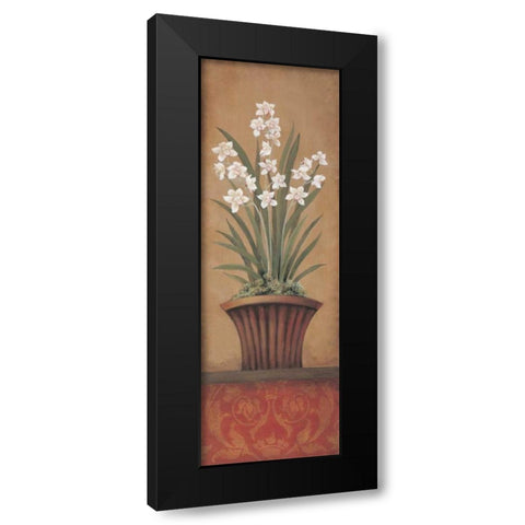 Paperwhites II Black Modern Wood Framed Art Print by 3 Bamboo Studio