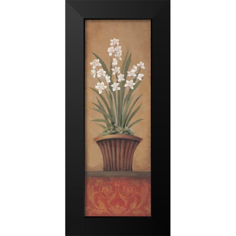 Paperwhites II Black Modern Wood Framed Art Print by 3 Bamboo Studio