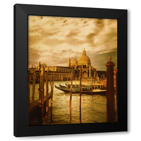Venezia Sunset II Black Modern Wood Framed Art Print by Clayton-Thompson, Philip