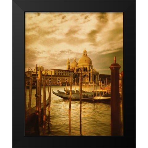 Venezia Sunset II Black Modern Wood Framed Art Print by Clayton-Thompson, Philip