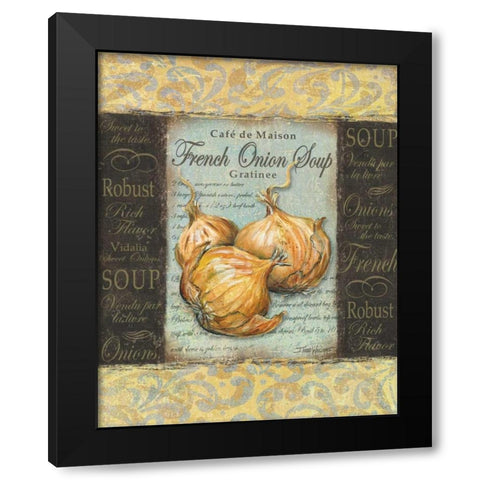 Gourmet I Black Modern Wood Framed Art Print with Double Matting by Williams, Todd