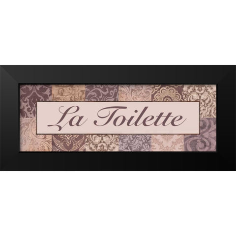 La Toilette Purple Black Modern Wood Framed Art Print by Williams, Todd