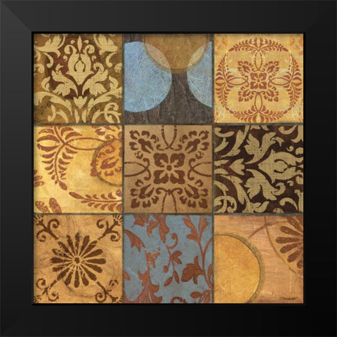 Decorative Patchwork I Black Modern Wood Framed Art Print by Williams, Todd