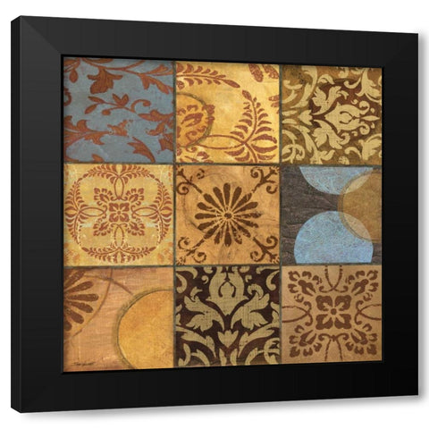 Decorative Patchwork II Black Modern Wood Framed Art Print with Double Matting by Williams, Todd