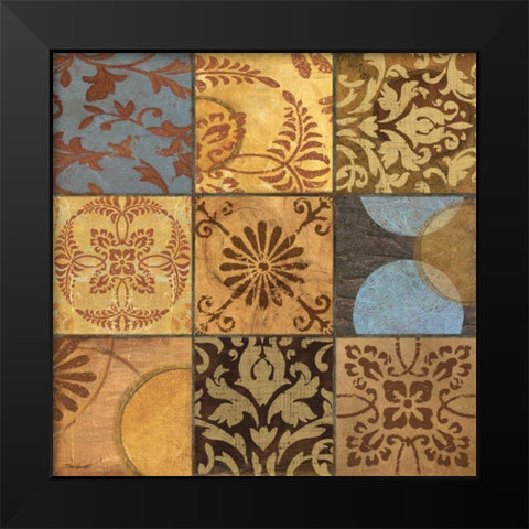 Decorative Patchwork II Black Modern Wood Framed Art Print by Williams, Todd