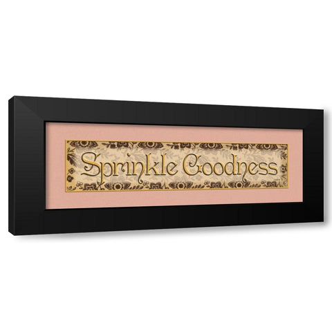 Sprinkle Goodness Black Modern Wood Framed Art Print with Double Matting by Williams, Todd