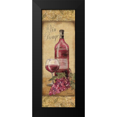 Vin Rouge Black Modern Wood Framed Art Print by Williams, Todd