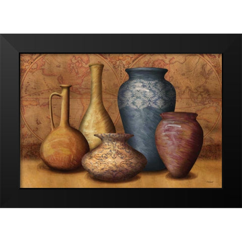 World Vessels Black Modern Wood Framed Art Print by Williams, Todd