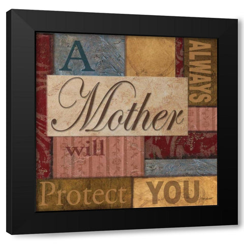 Mother Black Modern Wood Framed Art Print with Double Matting by Williams, Todd