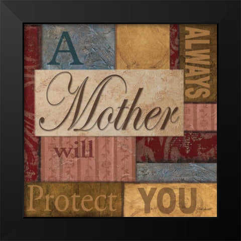 Mother Black Modern Wood Framed Art Print by Williams, Todd