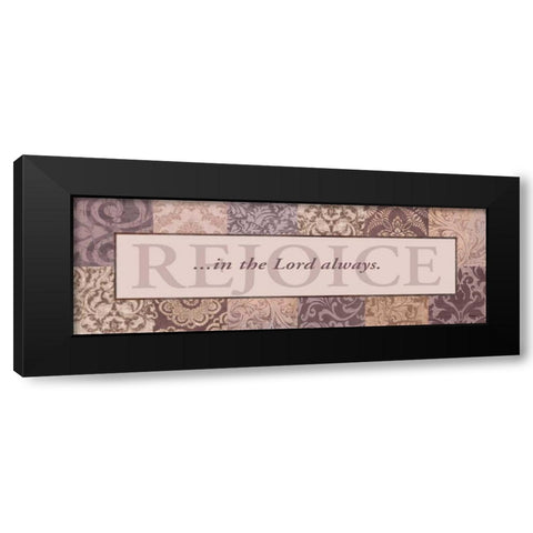 Rejoice Black Modern Wood Framed Art Print by Williams, Todd