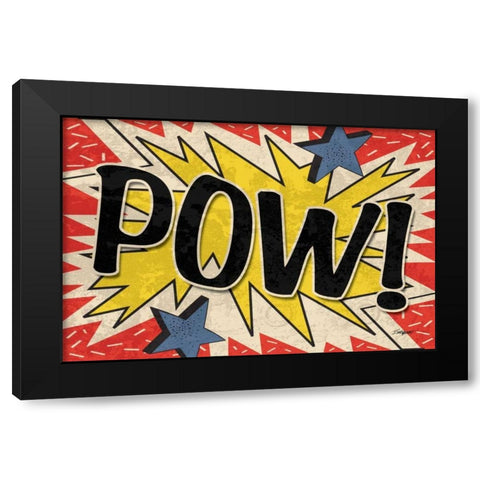Pow Black Modern Wood Framed Art Print with Double Matting by Williams, Todd