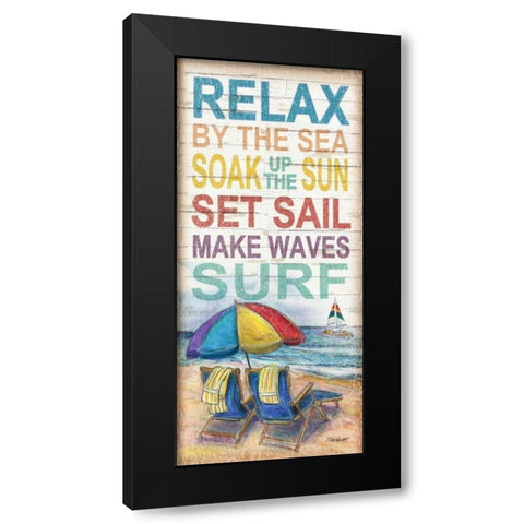 Coastal Escape Black Modern Wood Framed Art Print with Double Matting by Williams, Todd