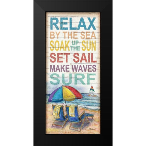 Coastal Escape Black Modern Wood Framed Art Print by Williams, Todd