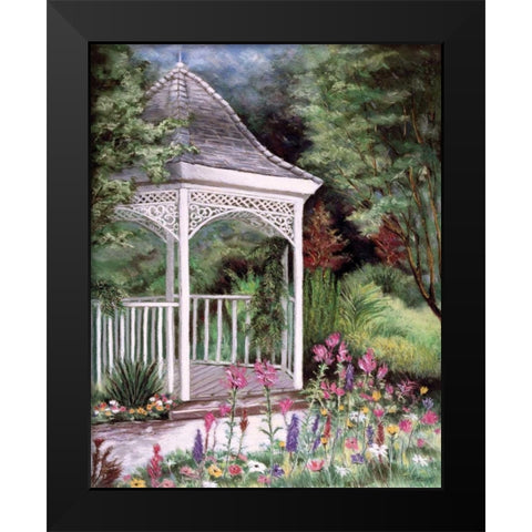 Garden Retreat I Black Modern Wood Framed Art Print by Williams, Todd