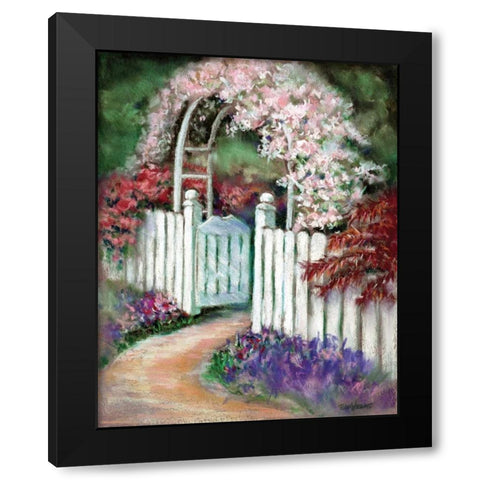 Garden Retreat III Black Modern Wood Framed Art Print with Double Matting by Williams, Todd