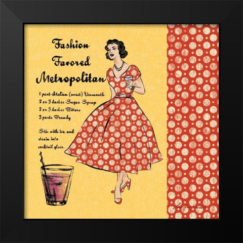 Metropolitan Black Modern Wood Framed Art Print by Ven Vertloh, Lisa