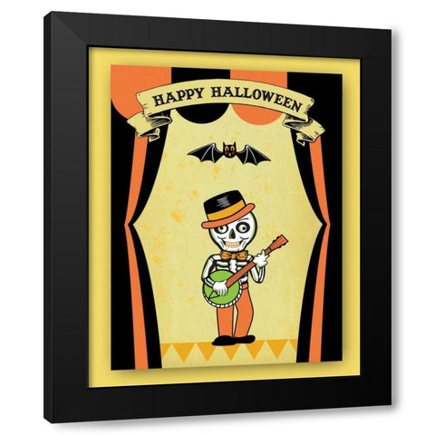 Dr. Crow II Black Modern Wood Framed Art Print by Woo, Teresa