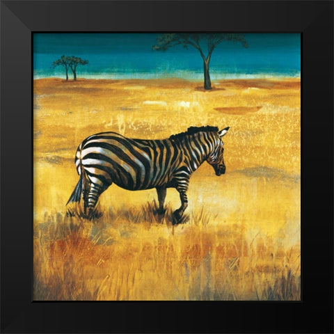 On the Plains I Black Modern Wood Framed Art Print by Werbelow, Selina