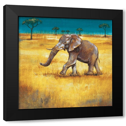 On the Plains III Black Modern Wood Framed Art Print by Werbelow, Selina