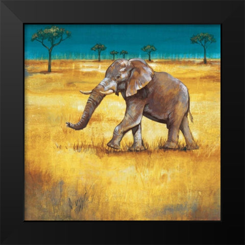 On the Plains III Black Modern Wood Framed Art Print by Werbelow, Selina