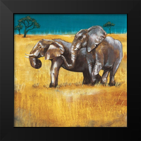 On the Plains IV Black Modern Wood Framed Art Print by Werbelow, Selina