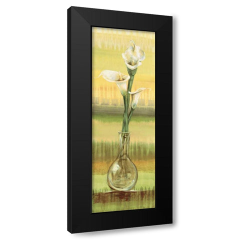 Calla Lilies Black Modern Wood Framed Art Print by Werbelow, Selina