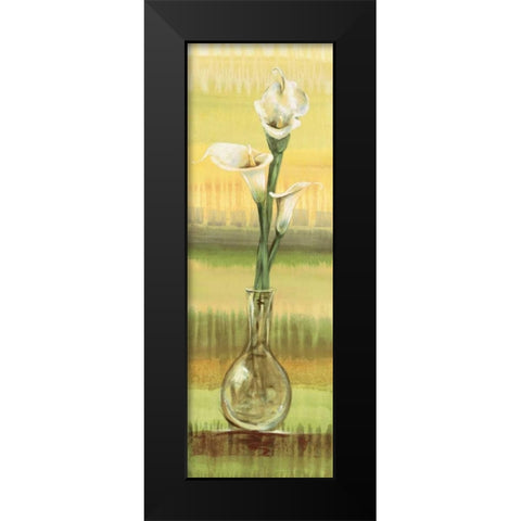 Calla Lilies Black Modern Wood Framed Art Print by Werbelow, Selina