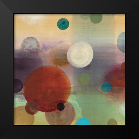 Circle Dreams II Black Modern Wood Framed Art Print by Werbelow, Selina