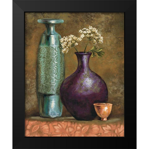 Persian Gardens II Black Modern Wood Framed Art Print by Werbelow, Selina