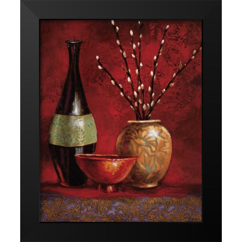 Persian Gardens III Black Modern Wood Framed Art Print by Werbelow, Selina