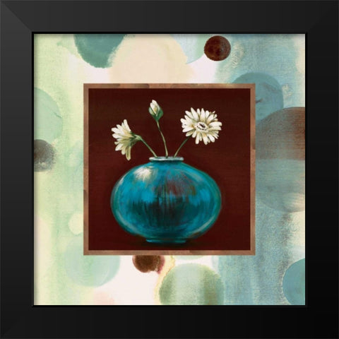 Daisies I Black Modern Wood Framed Art Print by Werbelow, Selina