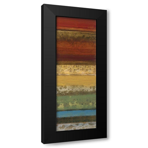 Serrate I Black Modern Wood Framed Art Print with Double Matting by Werbelow, Selina