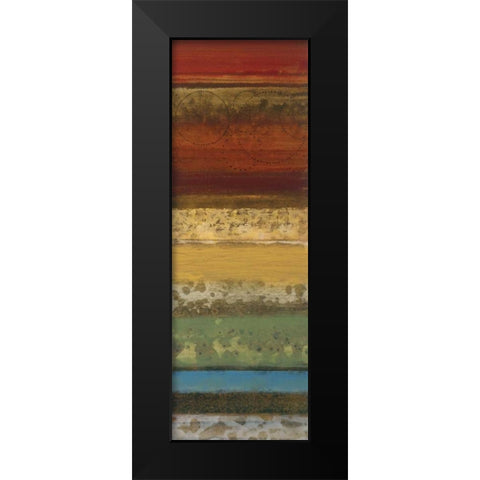 Serrate I Black Modern Wood Framed Art Print by Werbelow, Selina