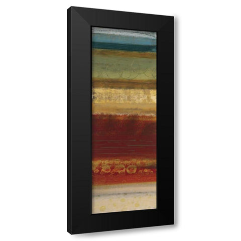 Serrate II Black Modern Wood Framed Art Print with Double Matting by Werbelow, Selina
