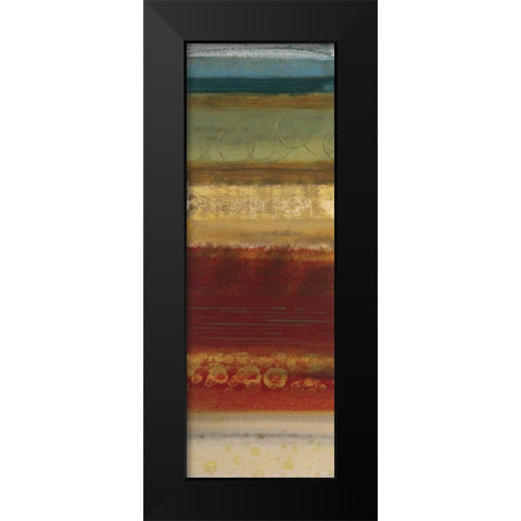 Serrate II Black Modern Wood Framed Art Print by Werbelow, Selina
