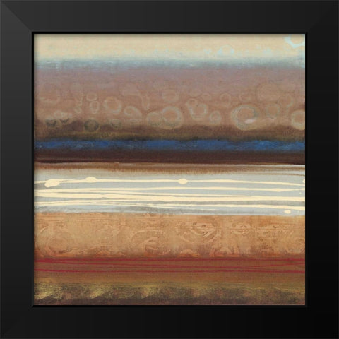 Fusion II Black Modern Wood Framed Art Print by Werbelow, Selina