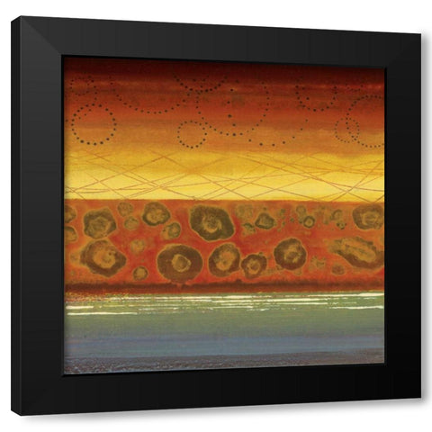 Alegre II Black Modern Wood Framed Art Print by Werbelow, Selina