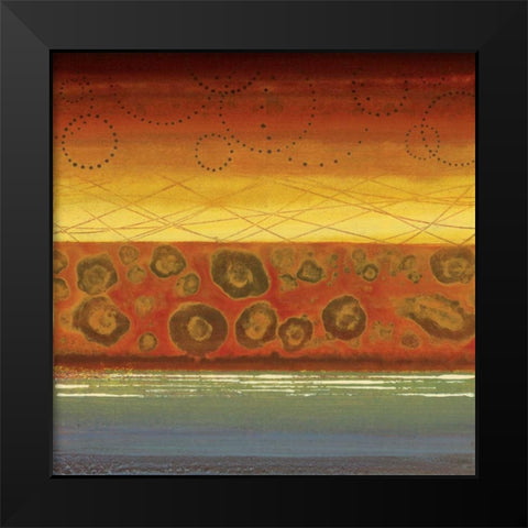 Alegre II Black Modern Wood Framed Art Print by Werbelow, Selina