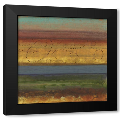 Bailando I Black Modern Wood Framed Art Print with Double Matting by Werbelow, Selina