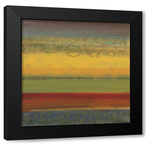 Bailando II Black Modern Wood Framed Art Print with Double Matting by Werbelow, Selina